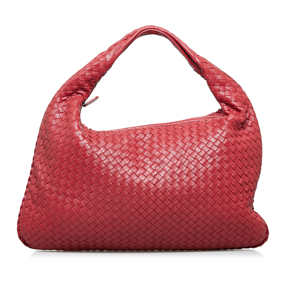 [Bottega Veneta] Bottega Veneta INTRECCIATO Hobo Mini Leather Handbag One Belt 189227 Red [Used] [Authenticated and Guaranteed Authentic] 210726